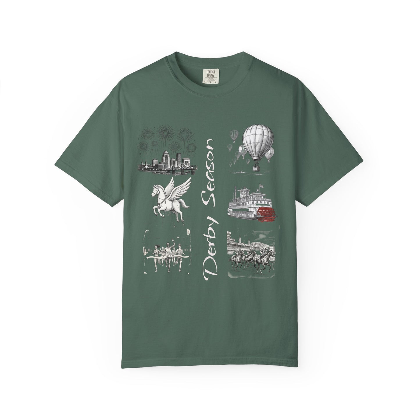 Derby Season T-Shirt — Horse Racing & Balloon Glow Festival Tee