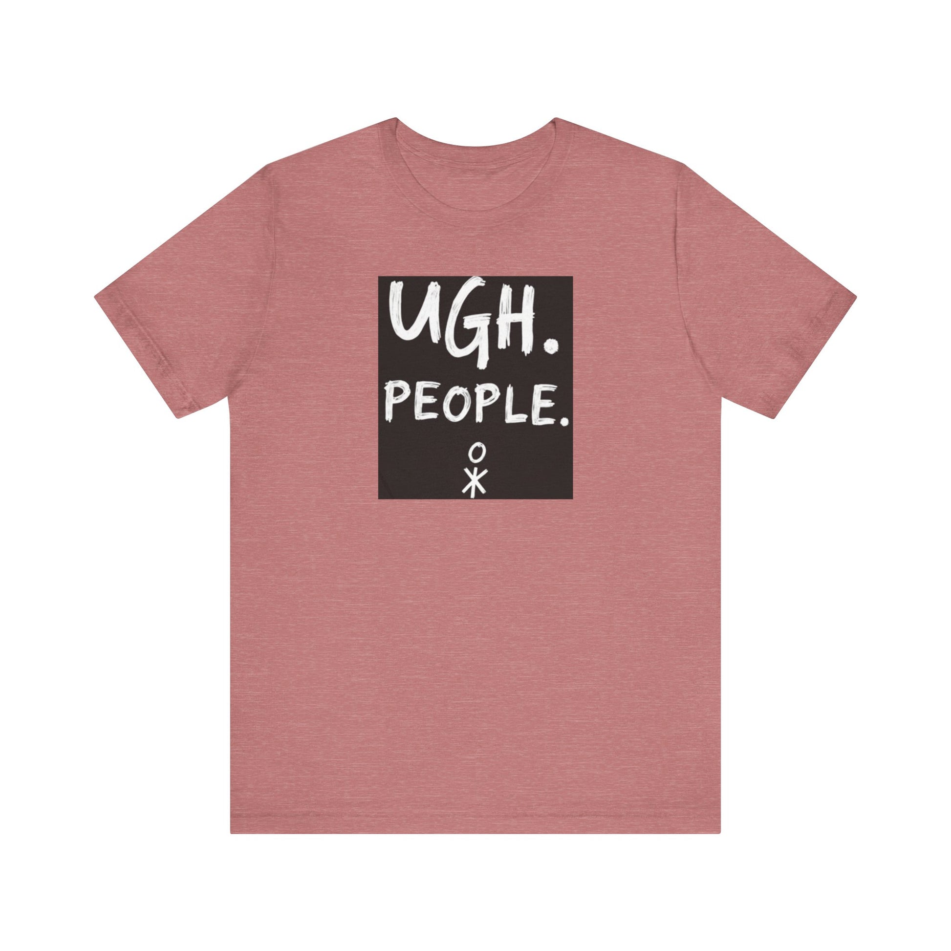 Frustration Level: UGH. PEOPLE. Unisex Tee, Funny Graphic T-Shirt, Gift for Introverts, Casual Wear, Everyday Humor - Psychonaut Swag