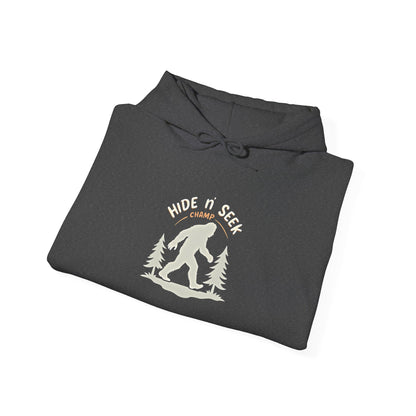 Bigfoot Hide n seek champ Hoodie — 'Hope You Like' Sasquatch Camping Sweatshirt