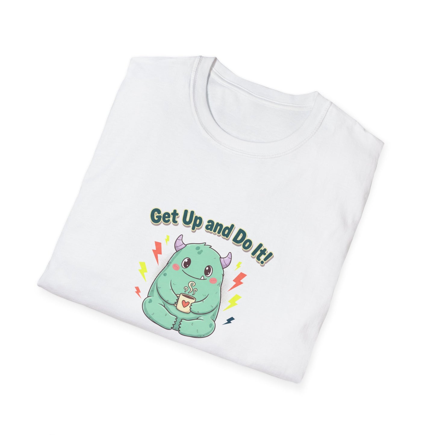 Motivational Cute Sloth Tee — "Get Up and Do It!" Graphic T‑Shirt
