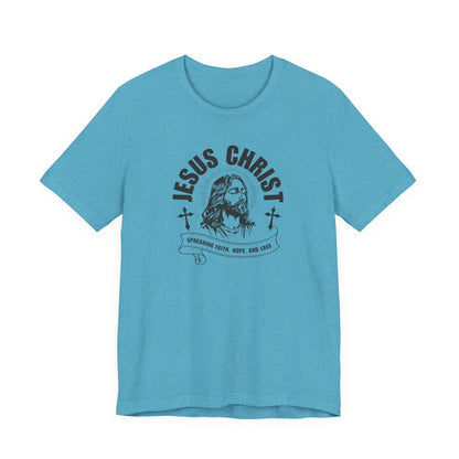 Jesus Christ T-Shirt — 'Spreading Faith, Hope, and Love' Religious Tee
