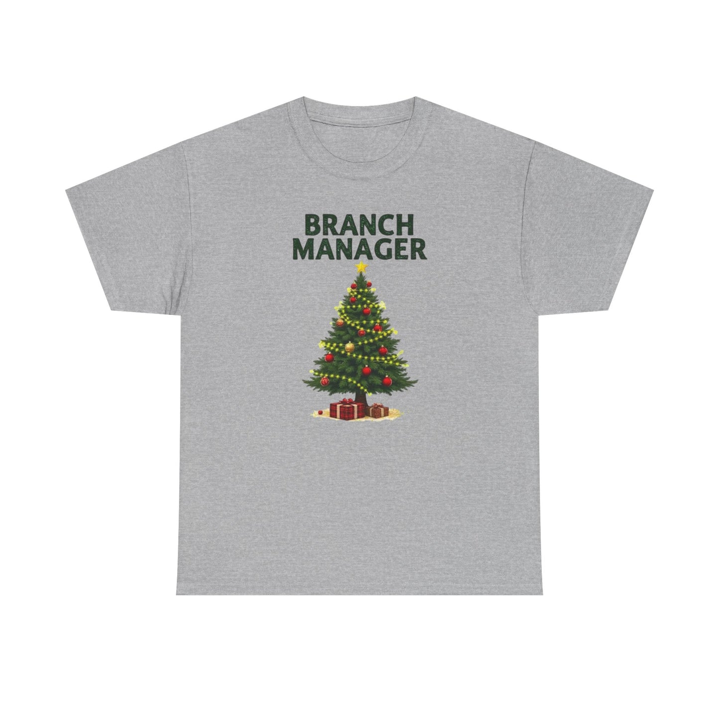 Branch Manager Christmas T‑Shirt - Funny Office Xmas Tree Tee