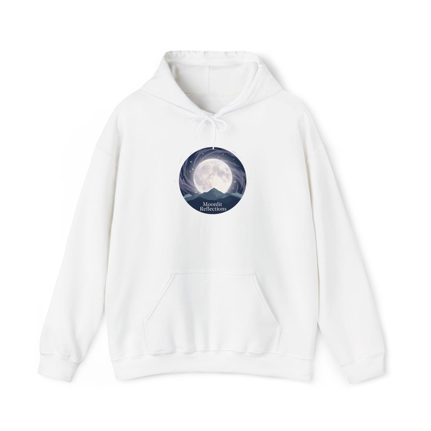 Moonlit Cove Hoodie – Serene Nightscape Graphic Sweatshirt