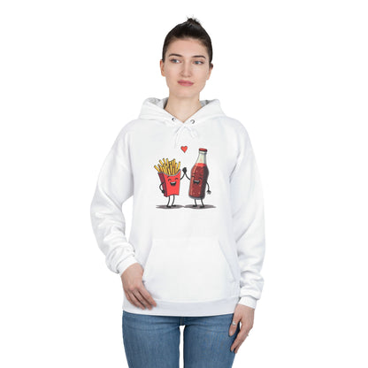 Fries and Soda Love, Unisex EcoSmart® Pullover Hoodie Sweatshirt
