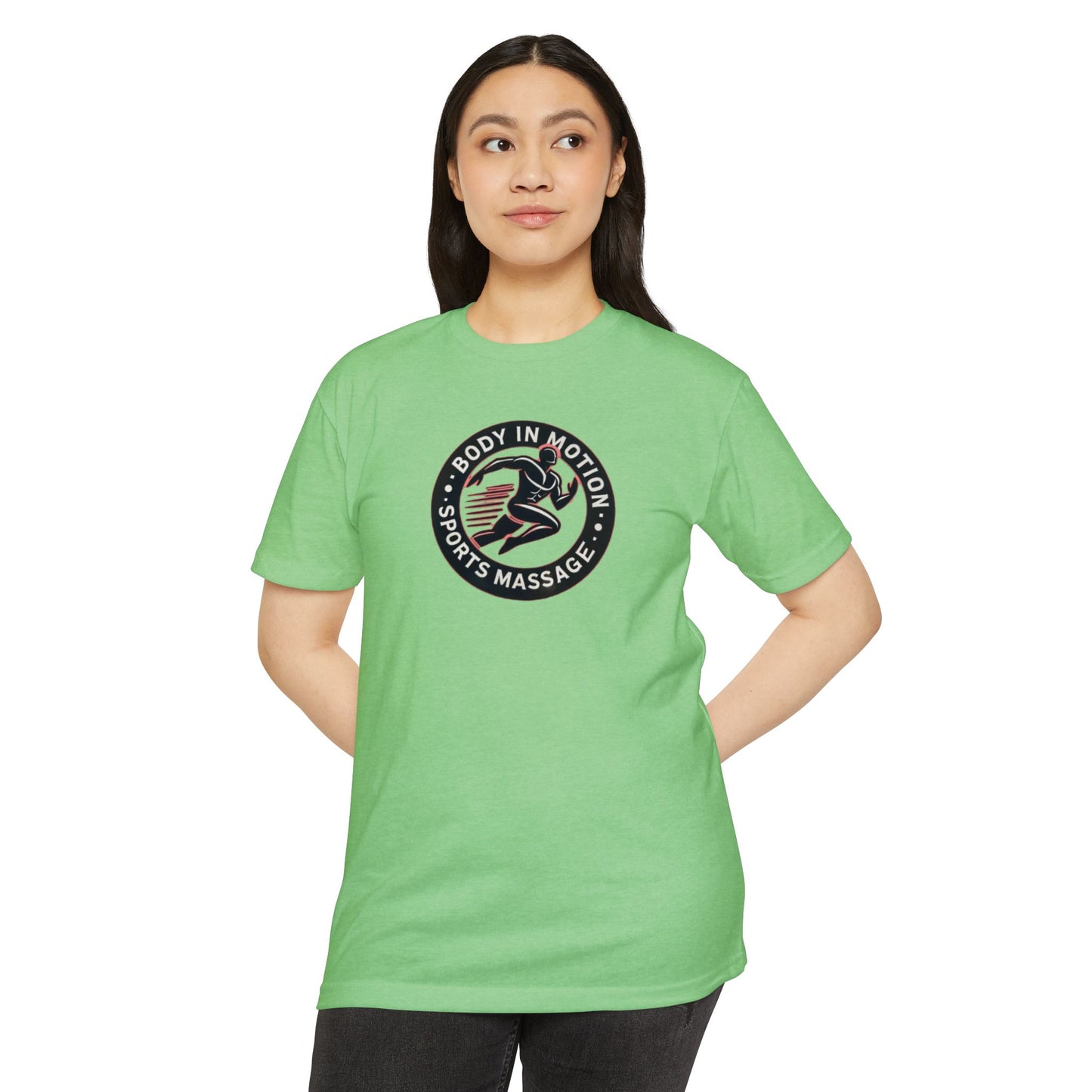 Body In Motion Sports Massage T-Shirt — Recovery & Mobility Athletic Tee