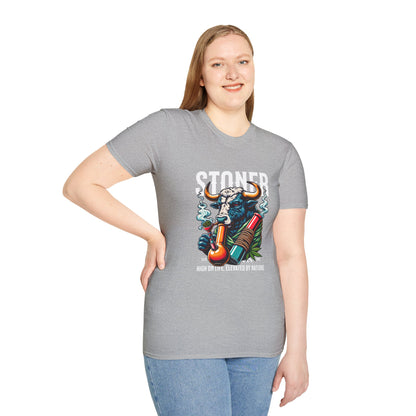 Stoner Bull, Unisex Softstyle T-Shirt