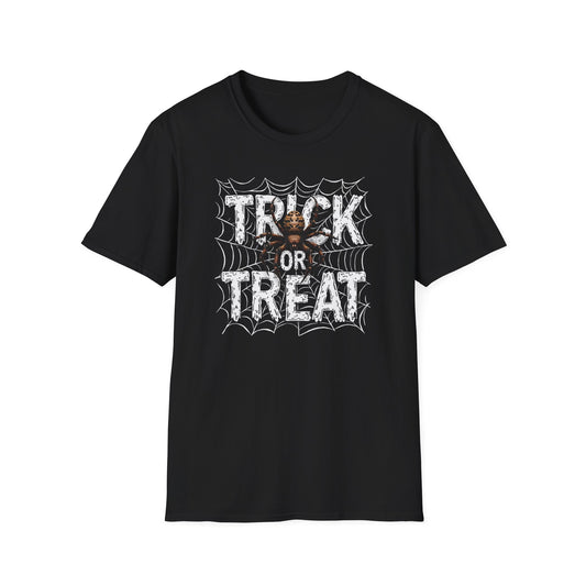 Trick or Treat Spider Tee — Halloween Graphic T-Shirt