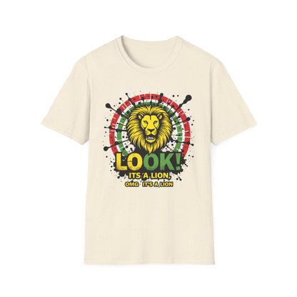 Look It's a Lion, Unisex Softstyle T-Shirt