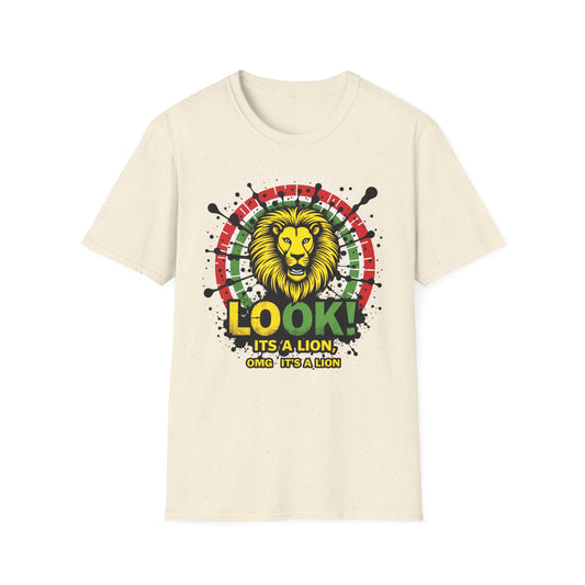 Look It's a Lion, Unisex Softstyle T-Shirt