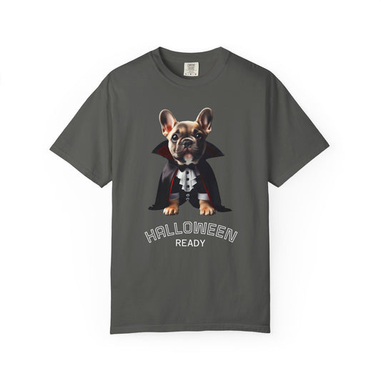 Funny French Bulldog Vampire T-Shirt, Pet Lover Gift, Halloween Costume Tee, Dog Theme Apparel, Unisex Graphic Shirt