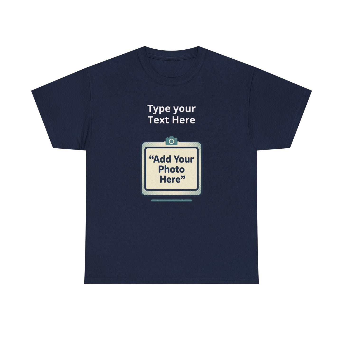 Customize Your Own (Adult) Heavy Cotton Tee — Personalized Image or Text T-Shirt