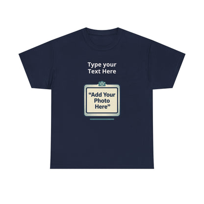 Customize Your Own (Adult) Heavy Cotton Tee — Personalized Image or Text T-Shirt