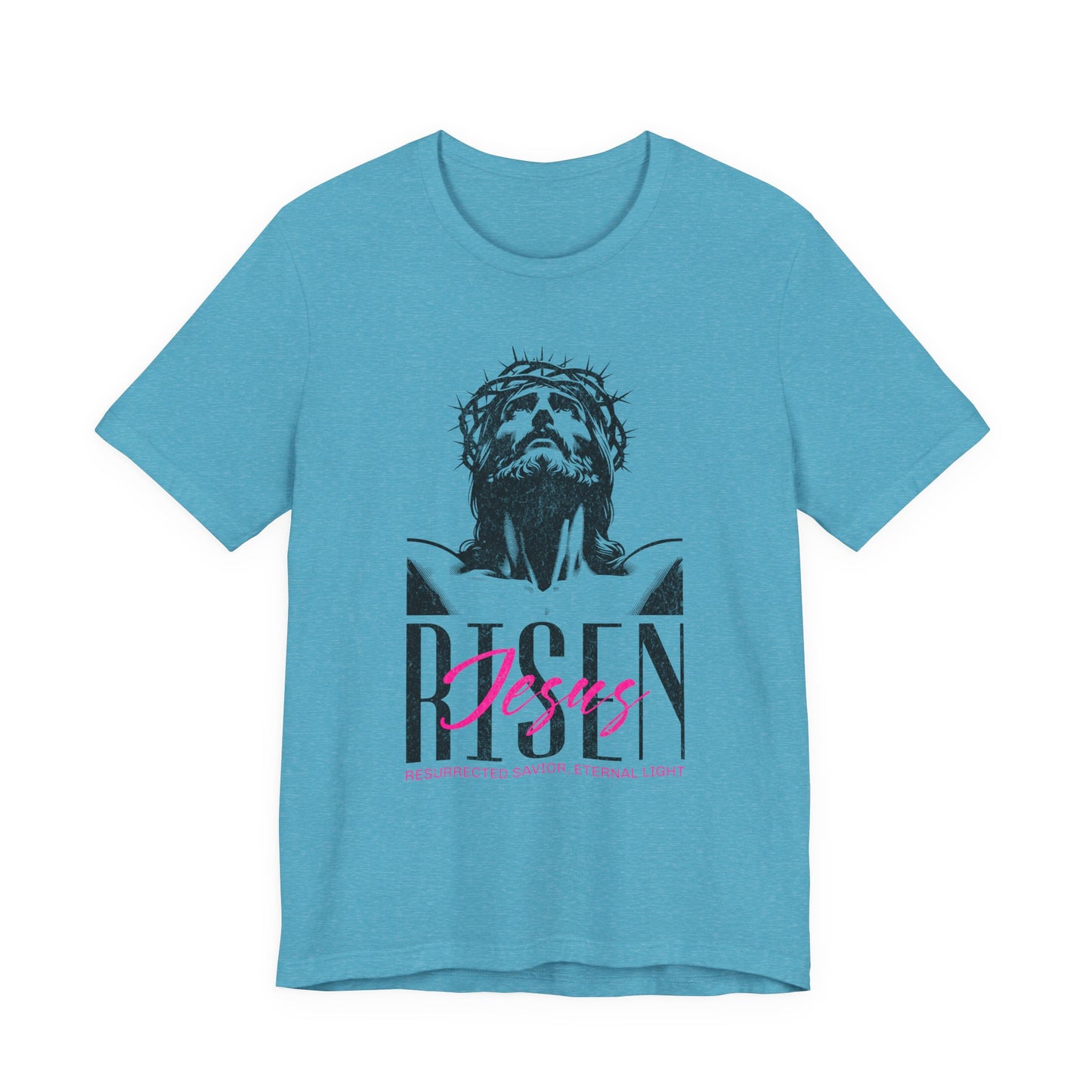 Risen Jesus Portrait Tee — Christian Easter Resurrection T-Shirt