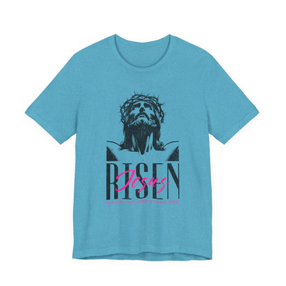 Risen Jesus Portrait Tee — Christian Easter Resurrection T-Shirt