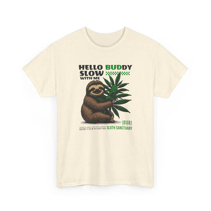 Sloth Buddy, Unisex Heavy Cotton Tee