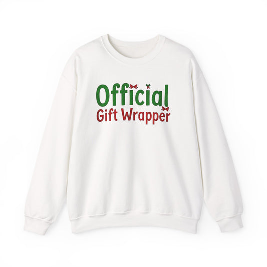 Christmas 'Official Gift Wrapper' Sweatshirt - Funny Holiday Gift Wrapping Tee