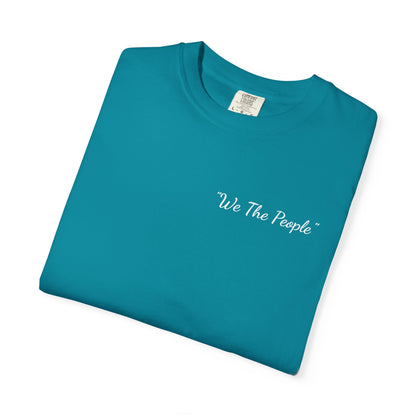 We the People/flag,  Unisex Garment-Dyed T-shirt - Psychonaut Swag