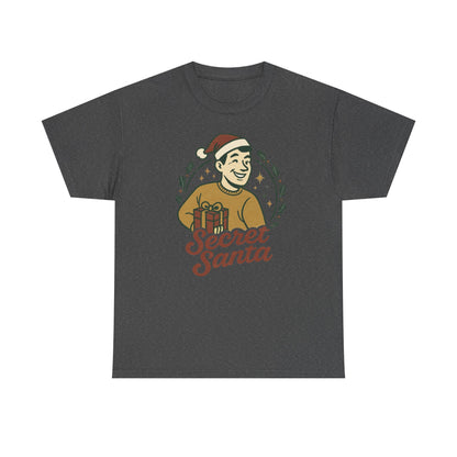 Secret Santa T-Shirt — Retro Holiday Graphic Tee