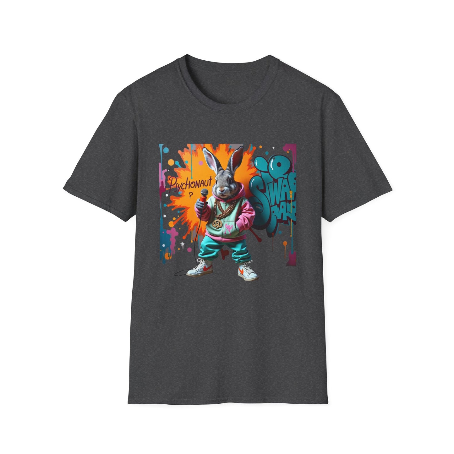 Graffiti Easter Bunny Streetwear T-Shirt — Urban Hip-Hop Graphic Tee