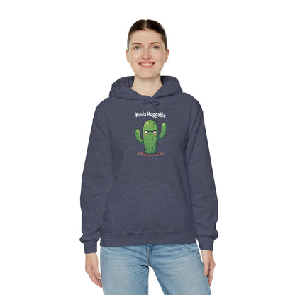 Kinda Huggable, Unisex Heavy Blend Sweatshirt, Comfy Gift, Funny Plant Lover Apparel, Perfect for Casual Outings, Spring Celebration - Psychonaut Swag