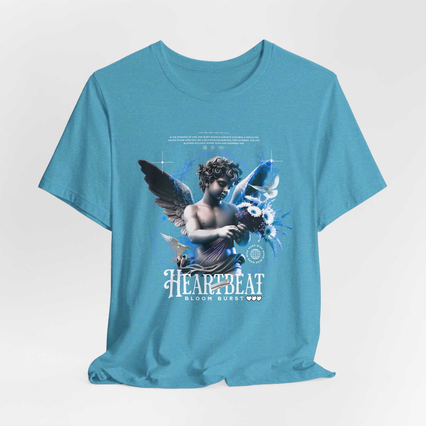 Cherub Heartbeat Graphic Tee — Vintage Angel Art T‑Shirt