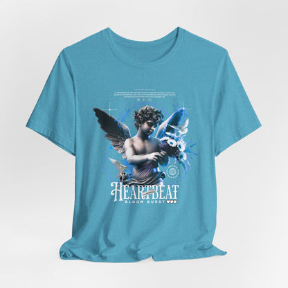 Cherub Heartbeat Graphic Tee — Vintage Angel Art T‑Shirt