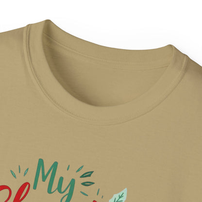 Christmas Coffee Tee - "My Christmas Spirit Needs Coffee" Holiday T-Shirt