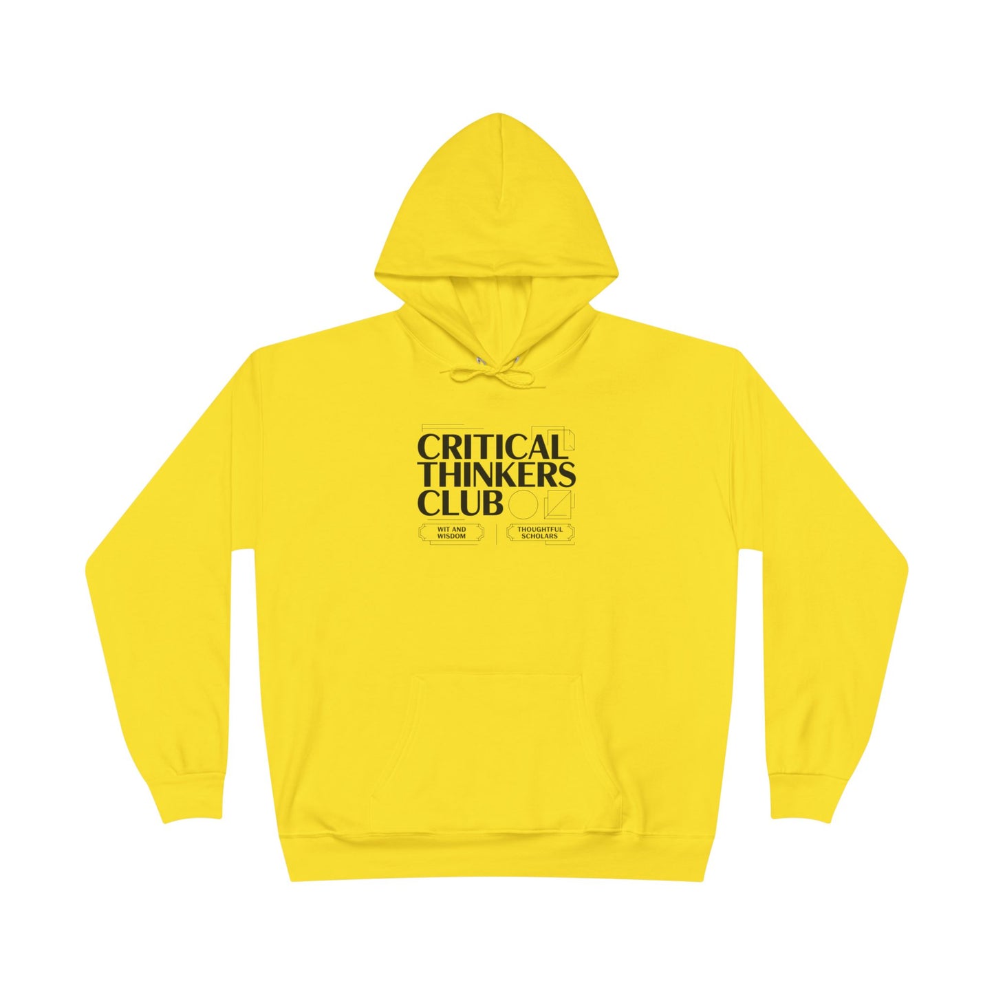Critical Thinkers Club Hoodie — Graphic Pullover for Students & Intellectuals
