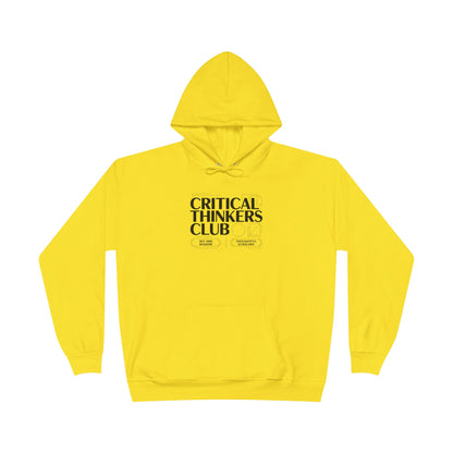 Critical Thinkers Club Hoodie — Graphic Pullover for Students & Intellectuals