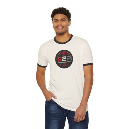 Extruder2Plate 3D Logo Ringer Tee (Extruder2Plate.com)