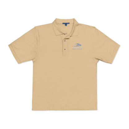 Advanced Mobile, Unisex Polo Shirt with Embroidery, Casual Wear, Gift for Dad, Customizable Shirt, Summer Wardrobe Essential
