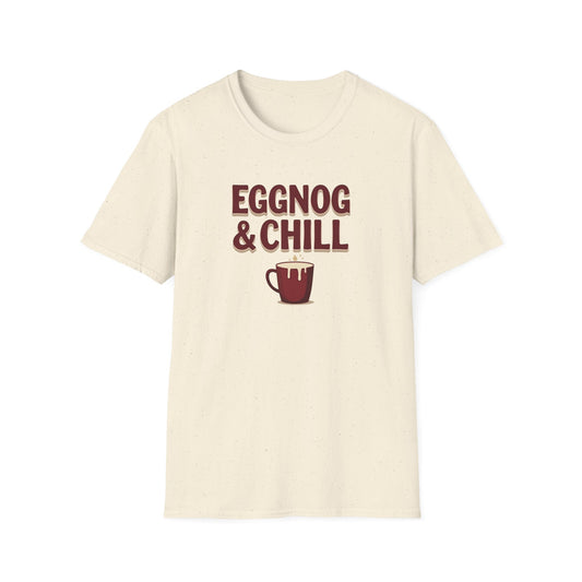 Eggnog and Chill, Unisex Softstyle T-Shirt
