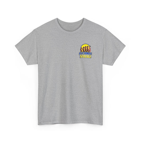 Colorful Retro Style Unisex Heavy Cotton Tee, Graphic Tee, Casual Wear, Gift Idea, Summer Fashion, Festival Outfit - Psychonaut Swag