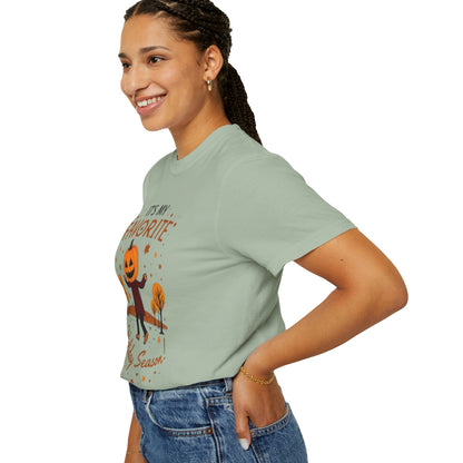 Halloween Pumpkin Head T-Shirt — "It's My Favorite Holiday Season!"