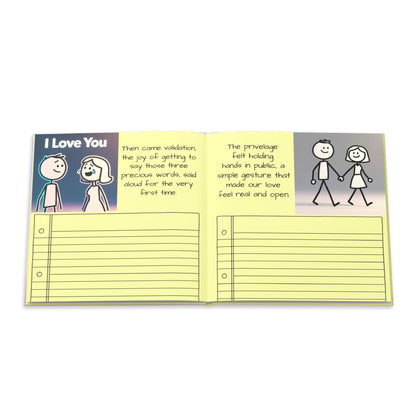 A Recall of Our Love Together- Personalized Keepsake Hardcover Photo Book – Notebook love story