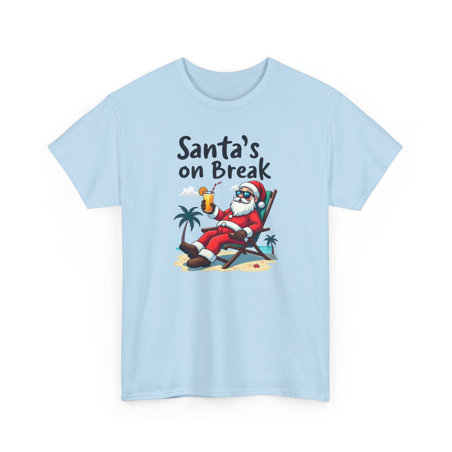 Santa's On Break T-Shirt – Funny Tropical Christmas Tee