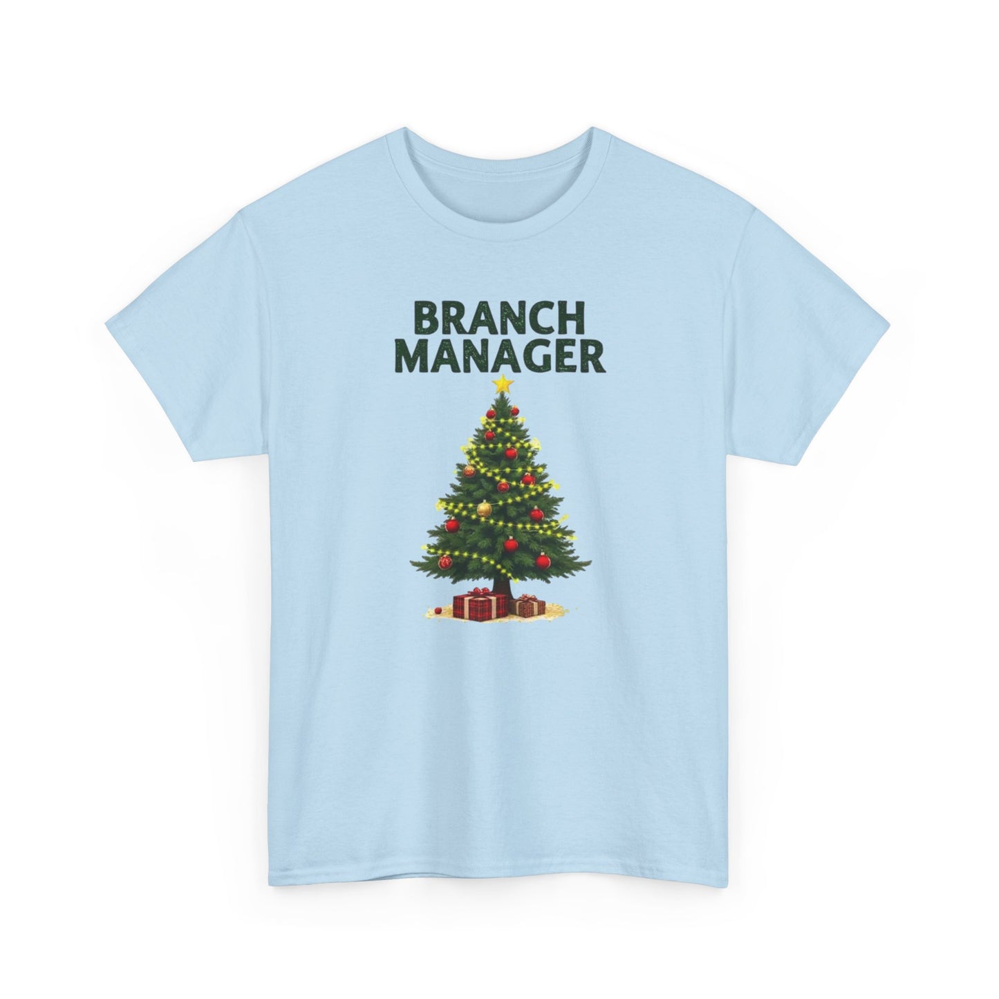 Branch Manager Christmas T‑Shirt - Funny Office Xmas Tree Tee