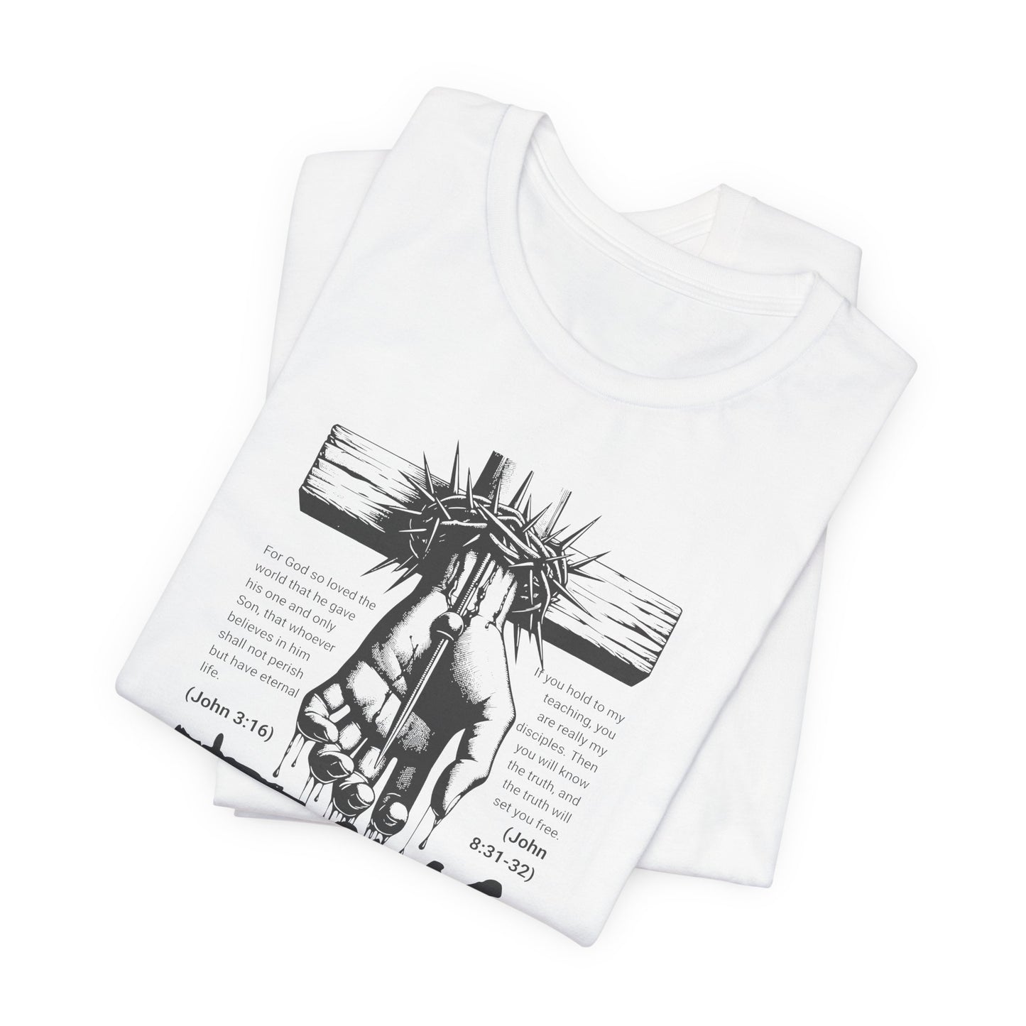 Jesus Forgive Cross T-Shirt — Christian Faith Tee