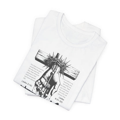 Jesus Forgive Cross T-Shirt — Christian Faith Tee