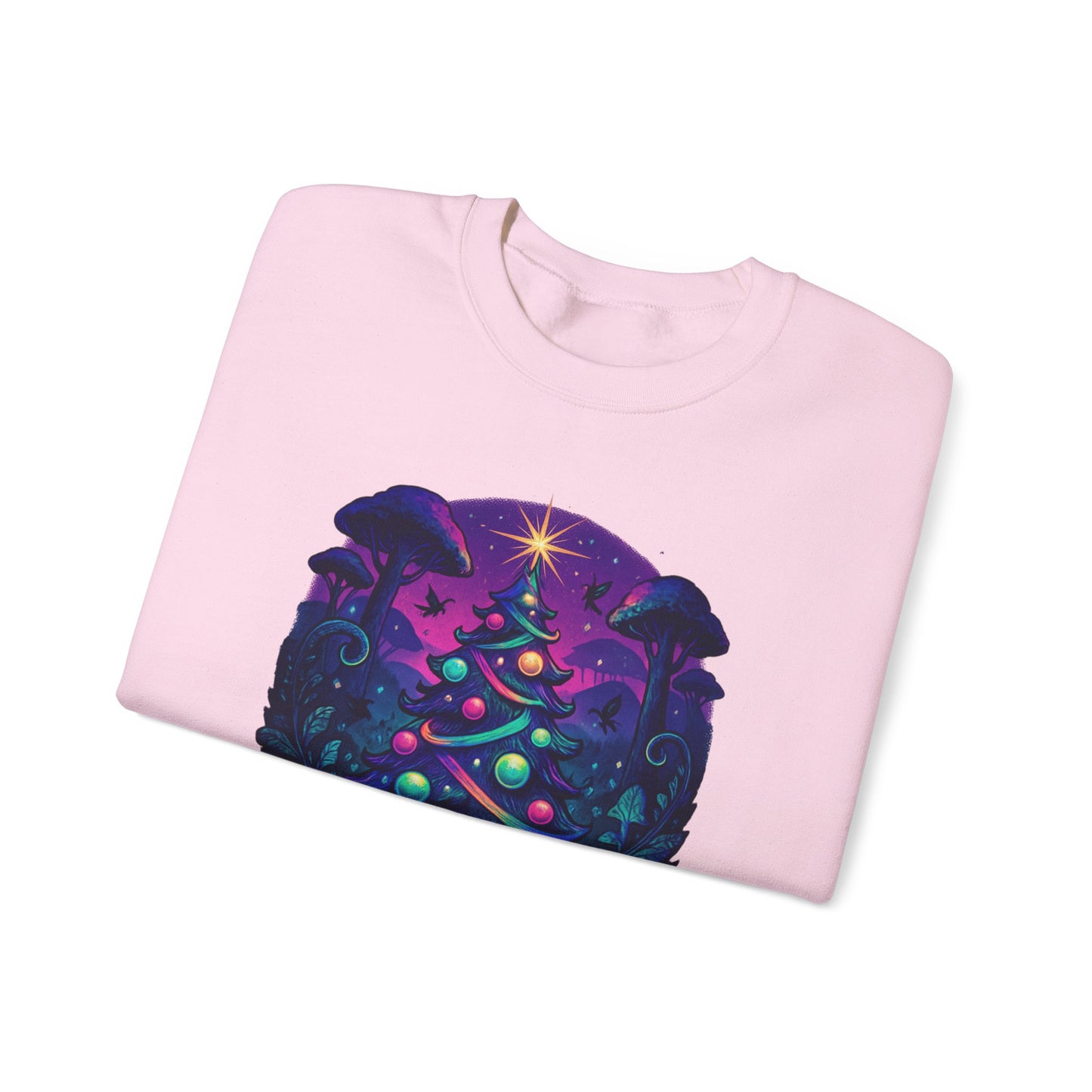Psychedelic Christmas Tree, Unisex Heavy Blend™ Crewneck Sweatshirt