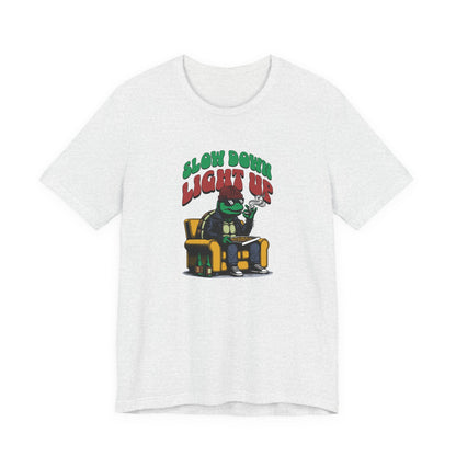 Slow Turtle, Unisex Jersey Short Sleeve Tee