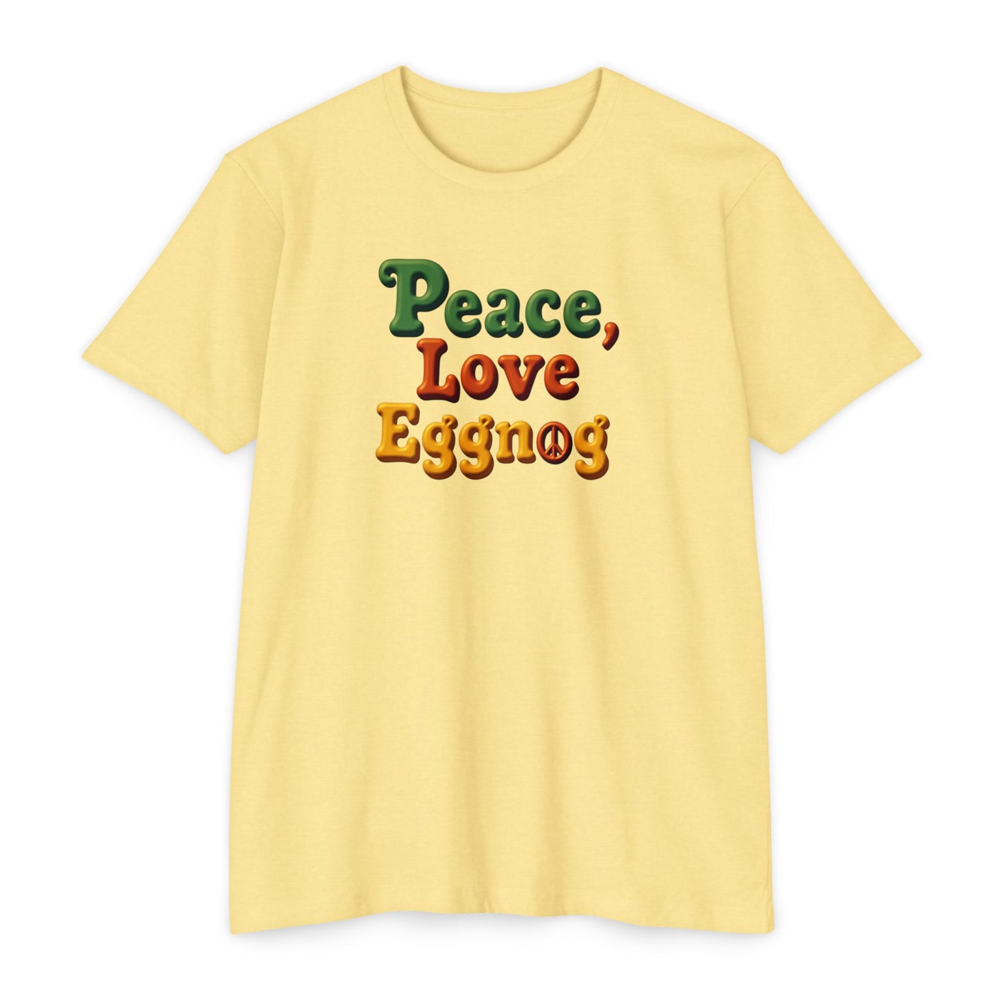 Peace, Love, Eggnog Holiday T-Shirt