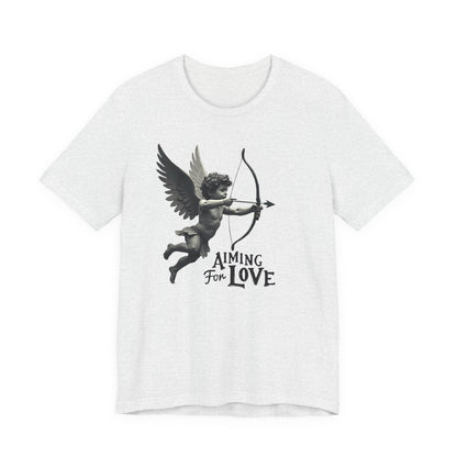 Cupid Graphic Tee — "Aiming for Love" Vintage Valentine T‑Shirt