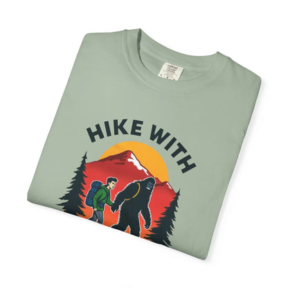 Hike With Squatch T-Shirt — Vintage Bigfoot Hiking Graphic Tee