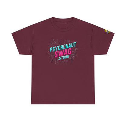 Psychonaut Swag, Human Billboard, Unisex Heavy Cotton Tee