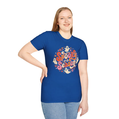 Spooky Season T-Shirt — Retro Ghost Halloween Tee