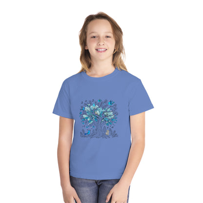 Whimsical tree Youth Midweight Tee - Psychonaut Swag