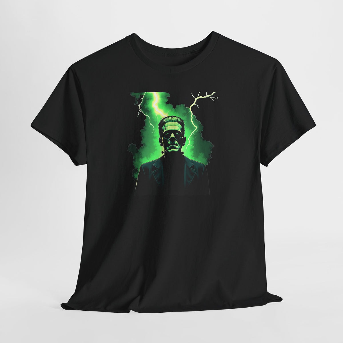 O.G. Monster Lightning Tee – Neon Green Monster Graphic T-Shirt