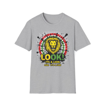 Look It's a Lion, Unisex Softstyle T-Shirt