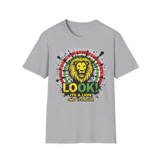 Look It's a Lion, Unisex Softstyle T-Shirt